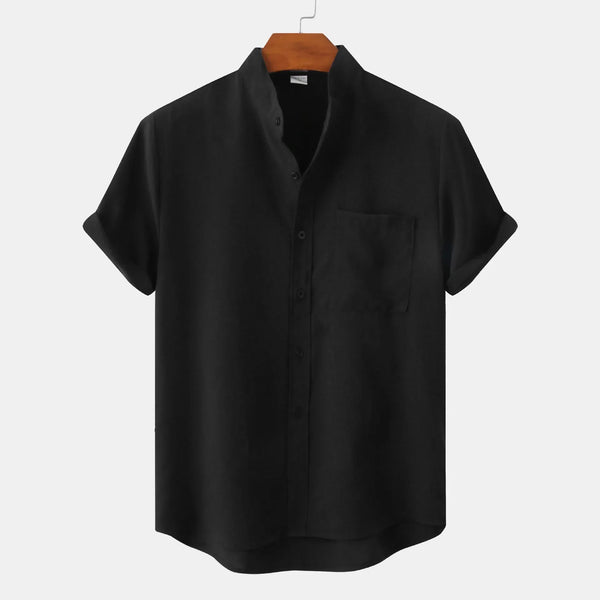 Heren casual shirt - lichtgewicht korte mouwen top voor elke gelegenheid
