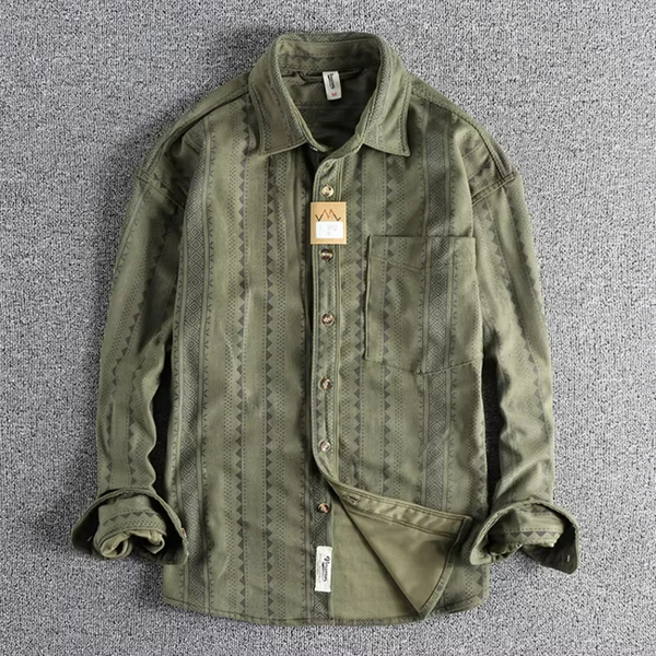 Lichtgewicht overhemd met lange mouwen voor mannen - trendy katoenen button-up voor dagelijkse gelegenheden