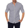 Heren slim fit avondhemd - eigentijdse lange mouwen button-up voor smart-casual evenementen