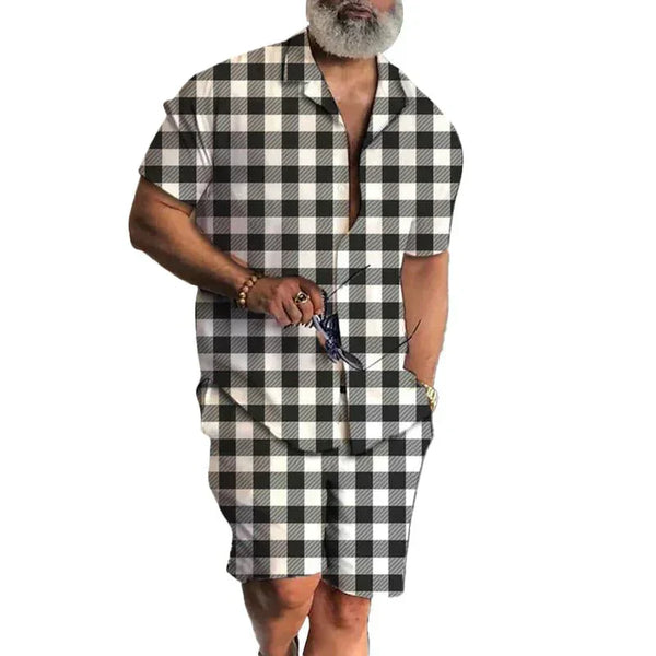 Heren casual overhemd met veelzijdig ruitjespatroon - trendy zomeroutfit voor iedere gelegenheid