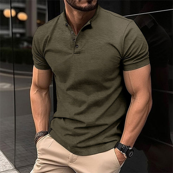 Carson poloshirt klassiek kortmouw herenshirt