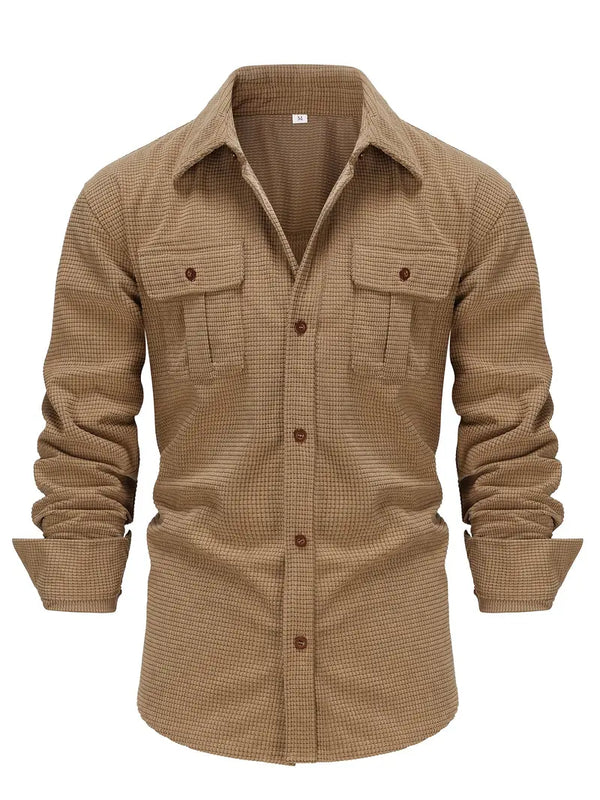 Heren corduroy shirt - een casual klassieker met zakken