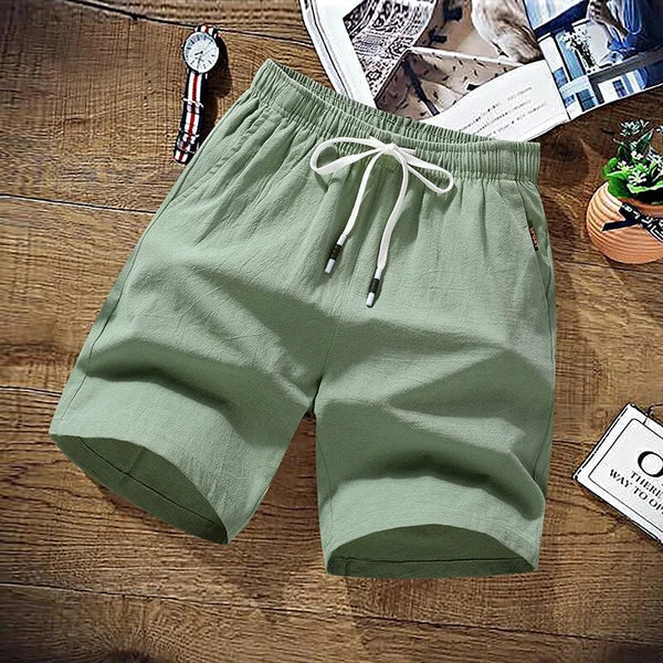 Lichte casual shorts voor mannen - stijlvolle broekjes met trekkoord voor zomerse uitjes