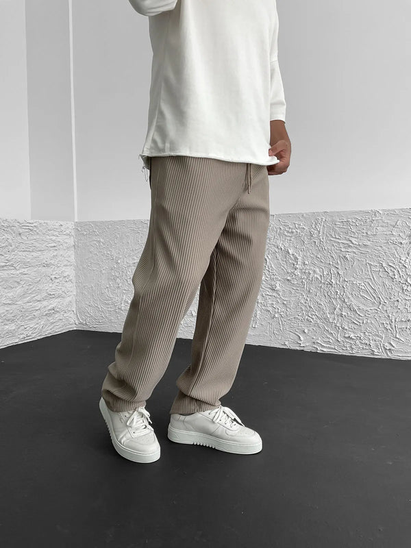 Heren geribde joggers - veelzijdige en trendy broeken