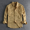 Heren langemouwen werkshirt - stevige stof casual kleding voor elke dag