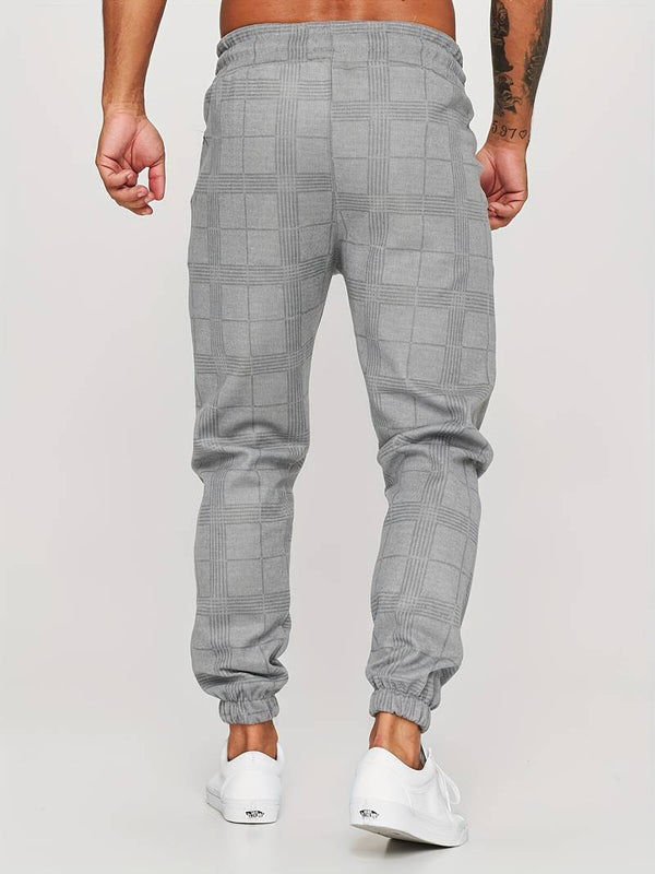 Moderne heren joggers met ruitjes - veelzijdige broeken voor elke gelegenheid
