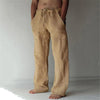 Heren relaxed fit linnen broek - lichtgewicht zomeroutfit voor dagelijks gebruik