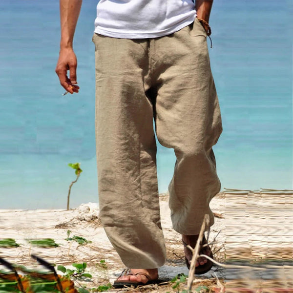 Lichte strandbroek voor mannen - ontspannen en ademend voor de zomer