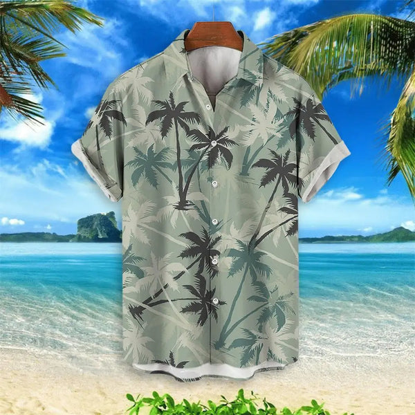 Heren t-shirt met tropische print - lichtgewicht casual kleding voor zomerse uitjes