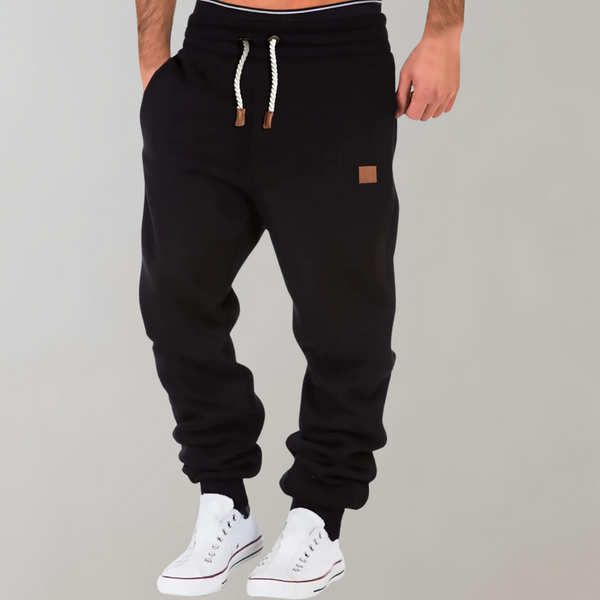 Heren joggingbroek zacht, loszittend met elastische tailleband, comfortabele broek