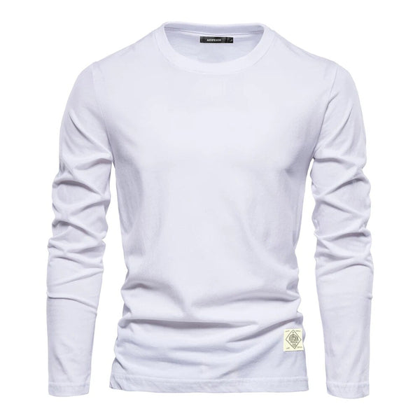 Heren lange mouwen klassieke t-shirt - veelzijdige en tijdloze casual top