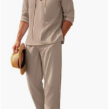 2-delige casual set voor mannen - stijlvolle t-shirt en broek voor relaxte dagen