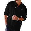 Leren shirt voor heren - lichtgewicht casual zomeroutfit met ademende oprolbare mouwen en zak