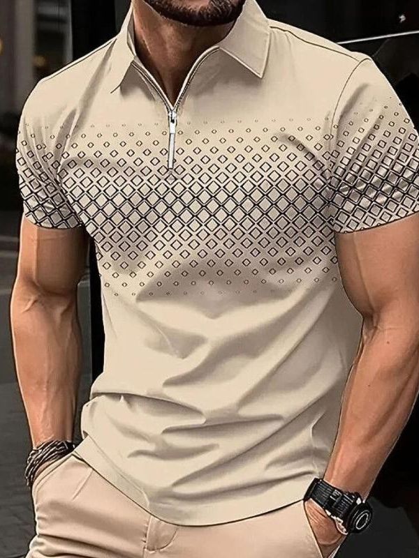 Zippered polo shirt - ademende casual outfit voor heren
