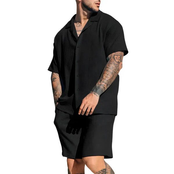 Heren zomer linnen set - luchtige casual outfit voor ontspannen dagen