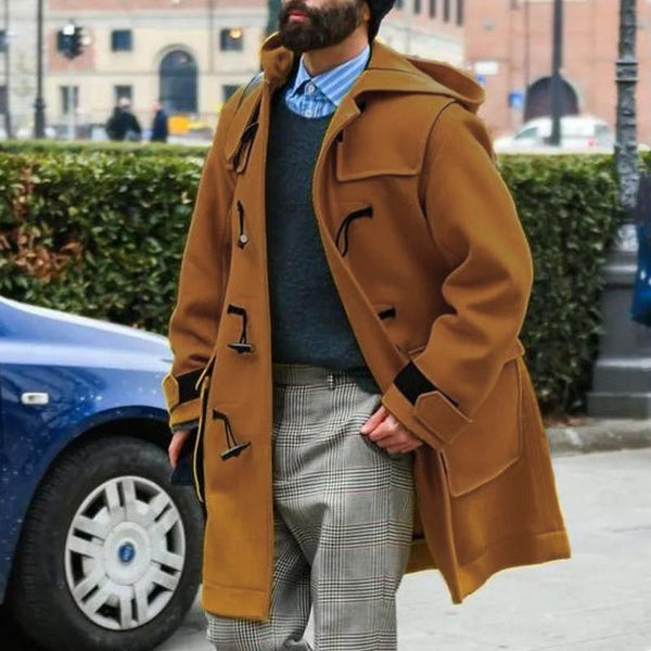 Tijdloze duffle coat - heren stijlvolle buitenkleding