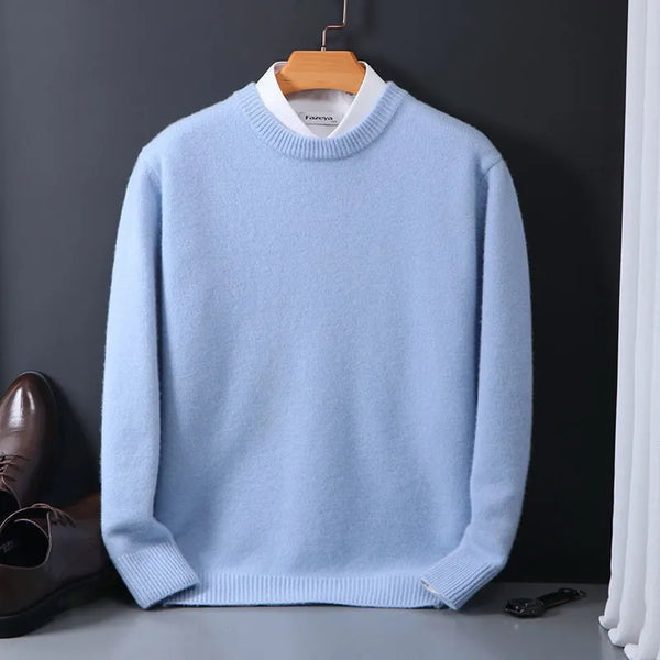 Premium cashmere crewneck sweater - stijlvolle heren knitwear