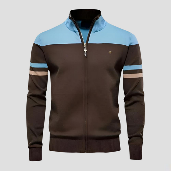 Retro ritsvest - stijlvolle gebreide jas voor mannen