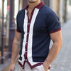 Gebreide zomer polo - eigentijdse casual herenmode met een unieke twist