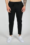 Heren slim fit sweatpants zwarte joggingbroeken - veelzijdige relaxte weekendoutfit