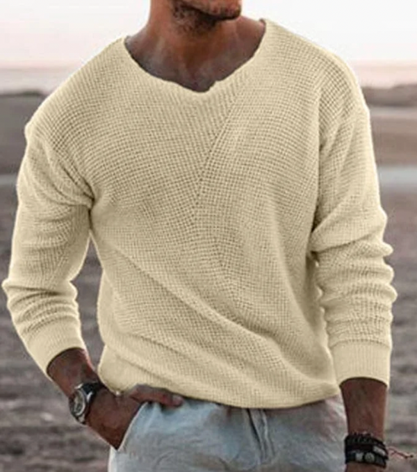 Textured gebreid trui - stijlvolle casual knitwear voor mannen