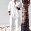 2-delige heren loungewear set - lichtgewicht shirt en broek voor casual dagen