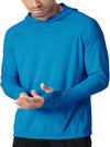 Lichte uv-bescherming hoodie voor heren - lange mouwen upf 50+ voor buitenactiviteiten