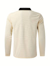2-delige heren tracksuit - moderne zip nek top en broek set