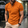 Heren polo shirt met halve kraag - veelzijdige casual look van lichtgewicht stof