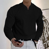 Heren polo met lange mouwen - lichtgewicht stof voor casual en zakelijke look