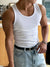Heren zomer tanktop - ademend ribgekleed vest voor casual outfits