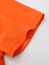 Heren casual t-shirt van zachte katoenmix in oranje - voor elke dag en ontspannen uitjes