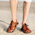 Heren outdoor leren sandaal - ademend zomerfootwear voor strand, hiking en casual activiteiten