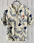 Heren casual shirt met vintage koi vis ontwerp - artistiek overhemd met korte mouwen voor elke dag