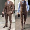 3-delige blazer set voor heren - verfijnde zakelijke outfit met vest, broek en jack