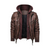 Heren leren jasje met gentegreerde hoodie - trendy buitenmode