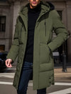 Heren mid-length gewatteerde parka - warme en stijlvolle buitenjas