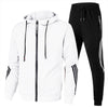 Heren rits-hoodie en joggers - duurzame 2-delige trainingsset