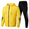 Heren rits-hoodie en joggers - duurzame 2-delige trainingsset