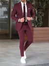 2-delige blazer en broek set voor mannen - op maat gemaakte kantooroutfit in klassiek antraciet - scherp professioneel uiterlijk
