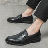Herenschoenen: elegante leren loafers voor kantoor en avondgelegenheden