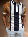 Heren polo met ritssluiting - eigentijdse casual wear van premium stof