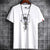 Heren casual t-shirt met moderne grafische print - dagelijks draagbare tee voor relaxte uitjes