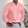 Heren polo met lange mouwen - lichtgewicht stof voor casual en zakelijke look