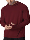 Lichte uv-bescherming hoodie voor heren - lange mouwen upf 50+ voor buitenactiviteiten
