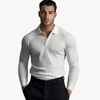 Heren ribbel polo shirt - stijlvolle casual kleding in premium gebreide stof