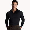 Heren ribbel polo shirt - stijlvolle casual kleding in premium gebreide stof