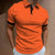 Stijlvol oranje polo shirt voor heren met opvallende details - casual outfit voor dagelijks gebruik
