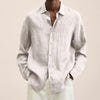 Lange mouwen linnen shirt - veelzijdige casual top voor mannen