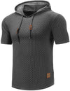 Heren hoodie met korte mouwen - luchtige en textuur rijke pullover voor dagelijks gebruik